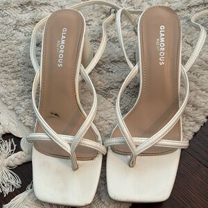 White Strappy Shoes